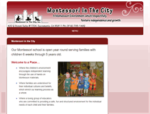 Tablet Screenshot of montessoriinthecity.com